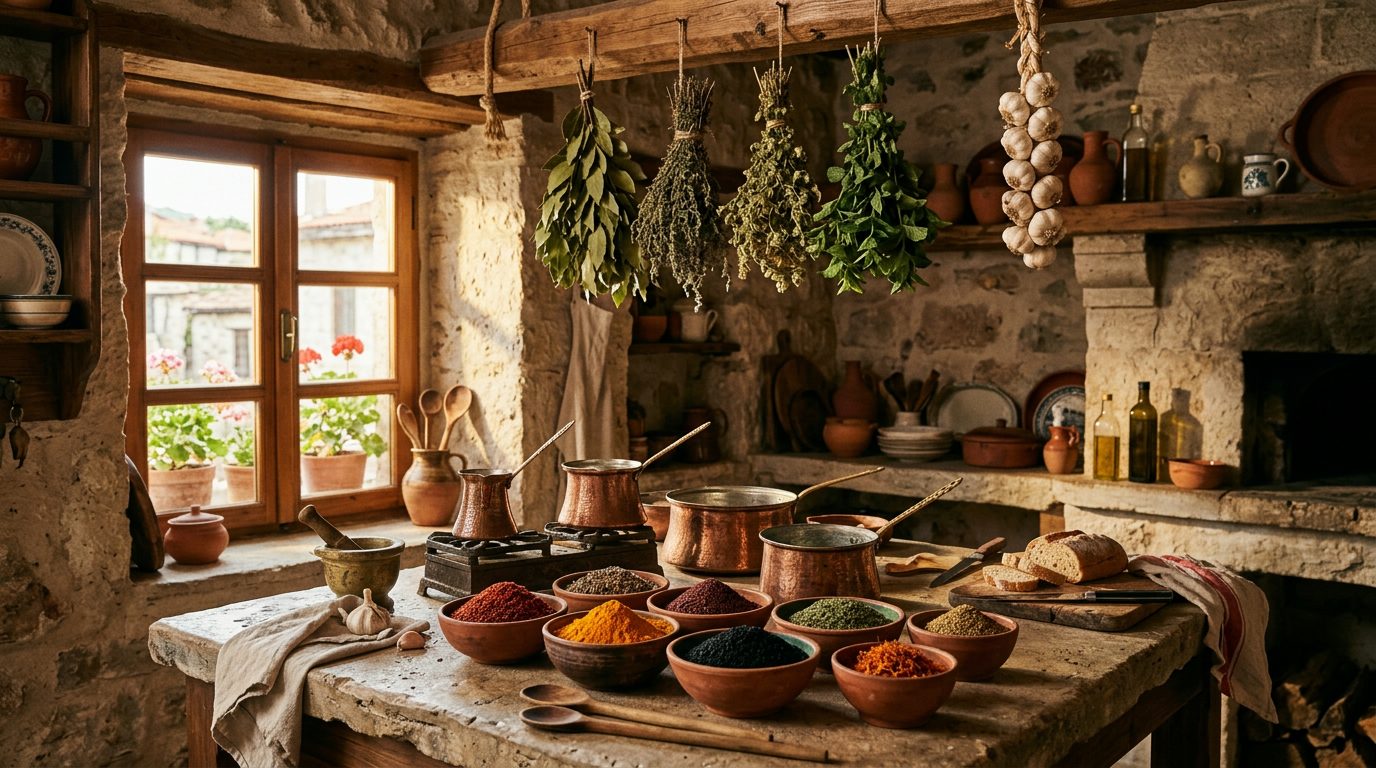 Authentic Turkish artisan kitchen